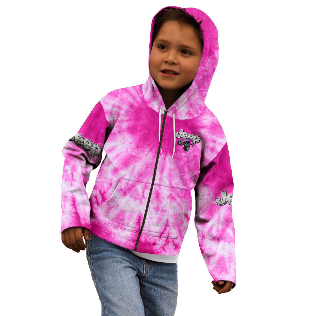 pink-jeep-tie-dye-kid-hoodie-im-a-flip-flops-jeep-and-ocean-kinda-girl