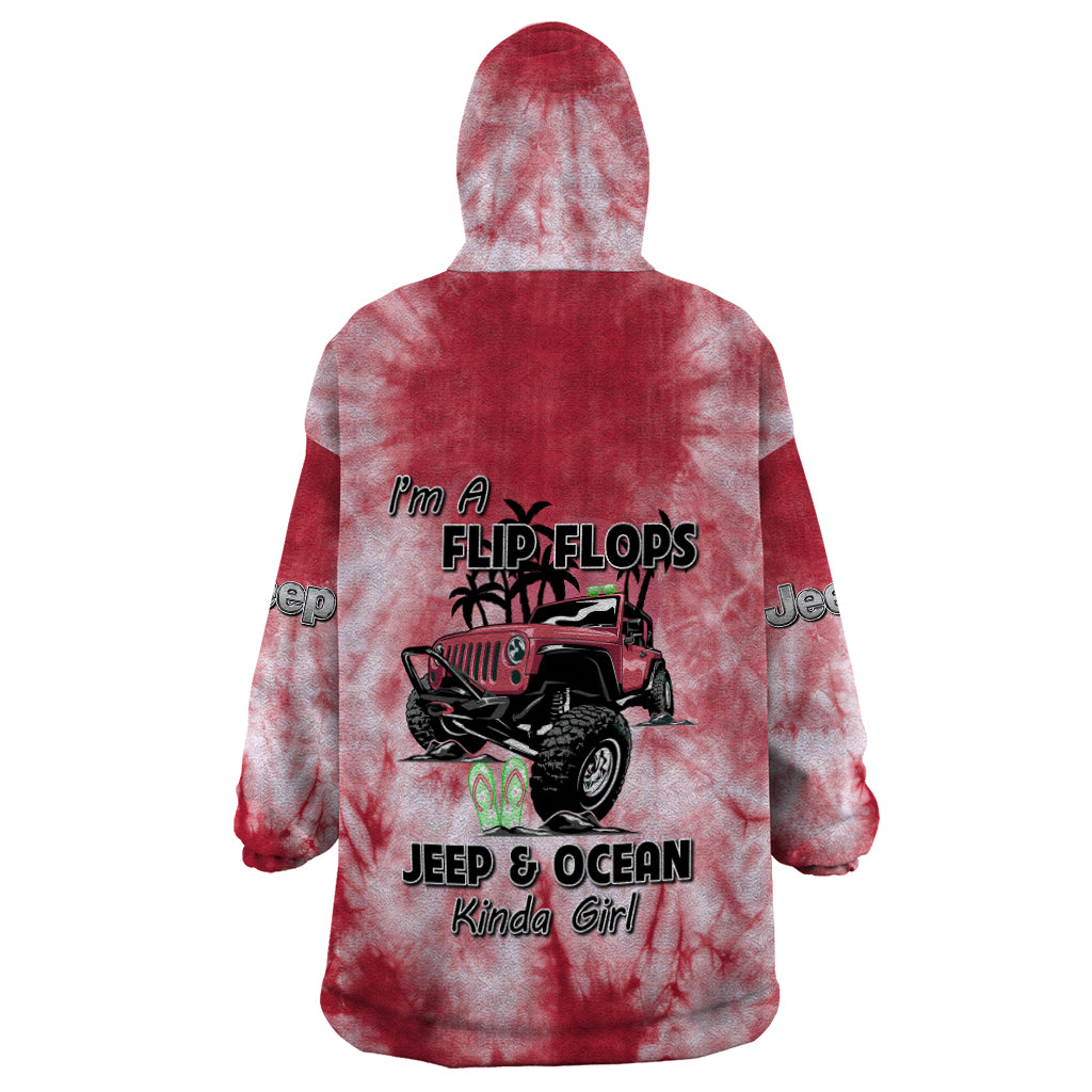 red-jeep-tie-dye-wearable-blanket-hoodie-im-a-flip-flops-jeep-and-ocean-kinda-girl