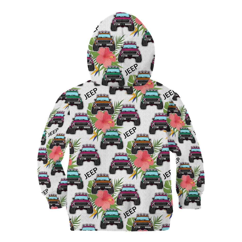 jeep-hawaii-kid-hoodie-hibiscus-flower-mix-jeep