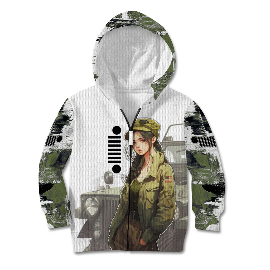 jeep-camouflage-kid-hoodie-anime-jeep-machanic-girl
