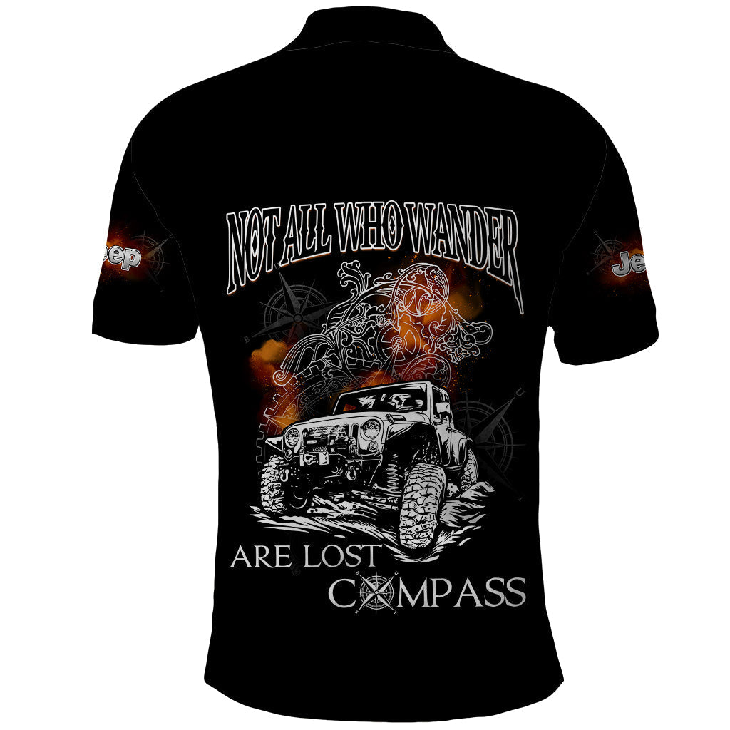black-jeep-polo-shirt-not-all-who-wander-are-lost-compass