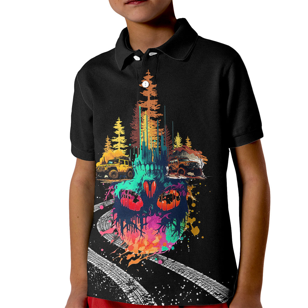 jeep-skull-kid-polo-shirt-cant-stop-wont-stop-jeepin