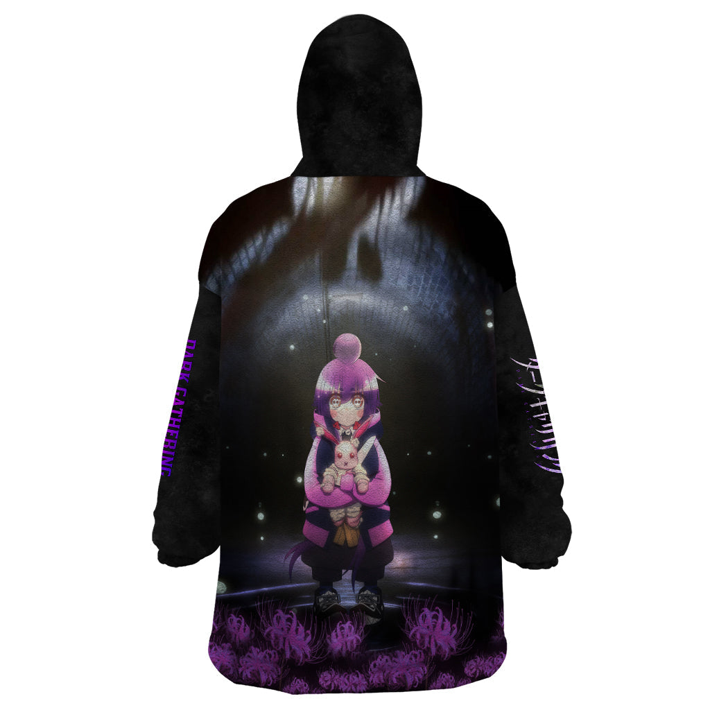 dark-gathering-anime-wearable-blanket-hoodie-yayoi-with-lily-spiders