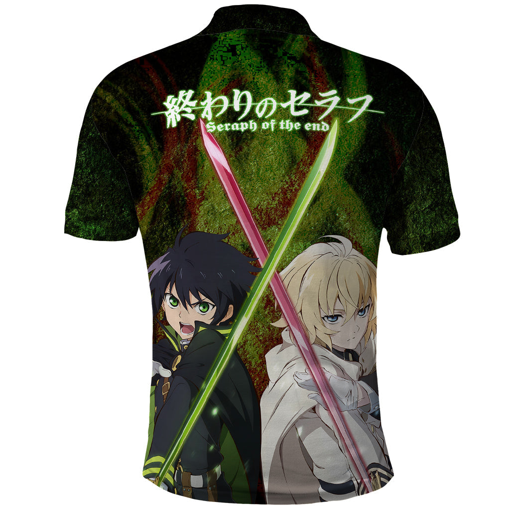 owari-no-seraph-anime-polo-shirt-crossed-blades
