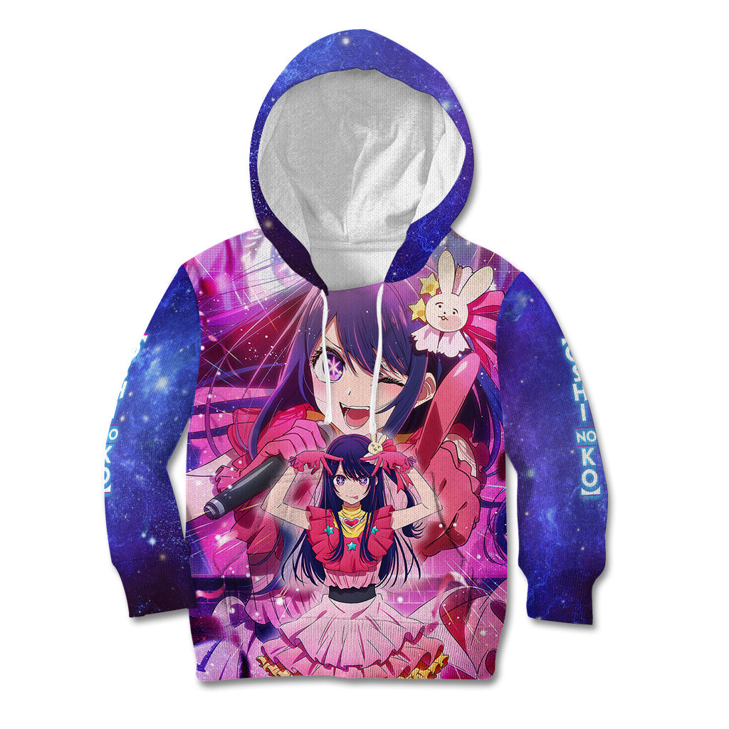oshi-no-ko-anime-kid-hoodie-hoshino-ai-on-stage