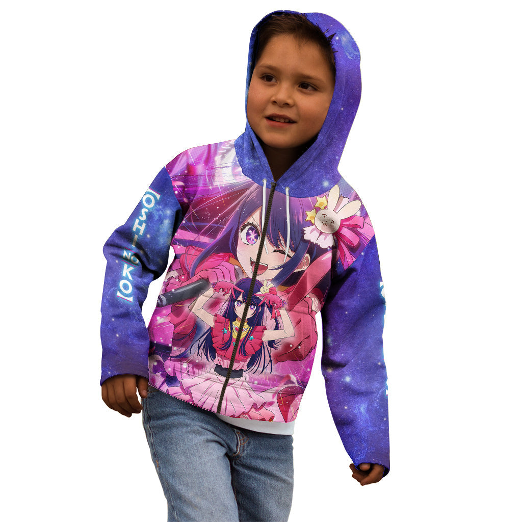 oshi-no-ko-anime-kid-hoodie-hoshino-ai-on-stage