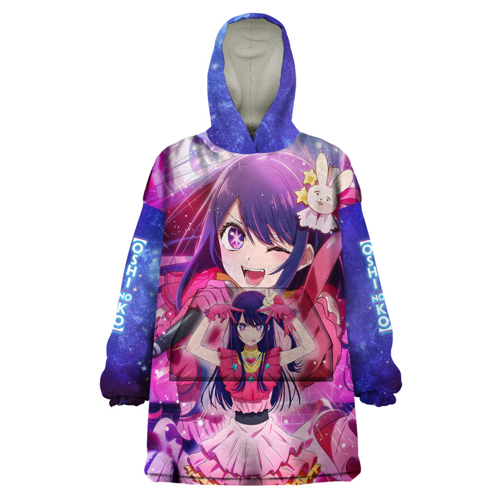 oshi-no-ko-anime-wearable-blanket-hoodie-hoshino-ai-on-stage