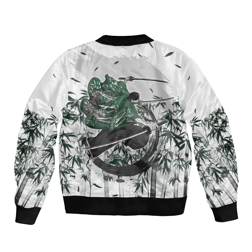 zoro-one-piece-bomber-jacket-bamboo-sumi-e-style