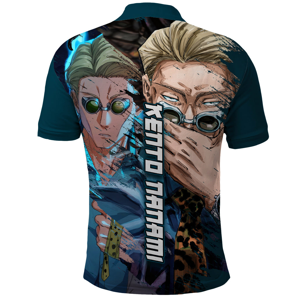 kento-nanami-jjk-anime-polo-shirt-black-flash