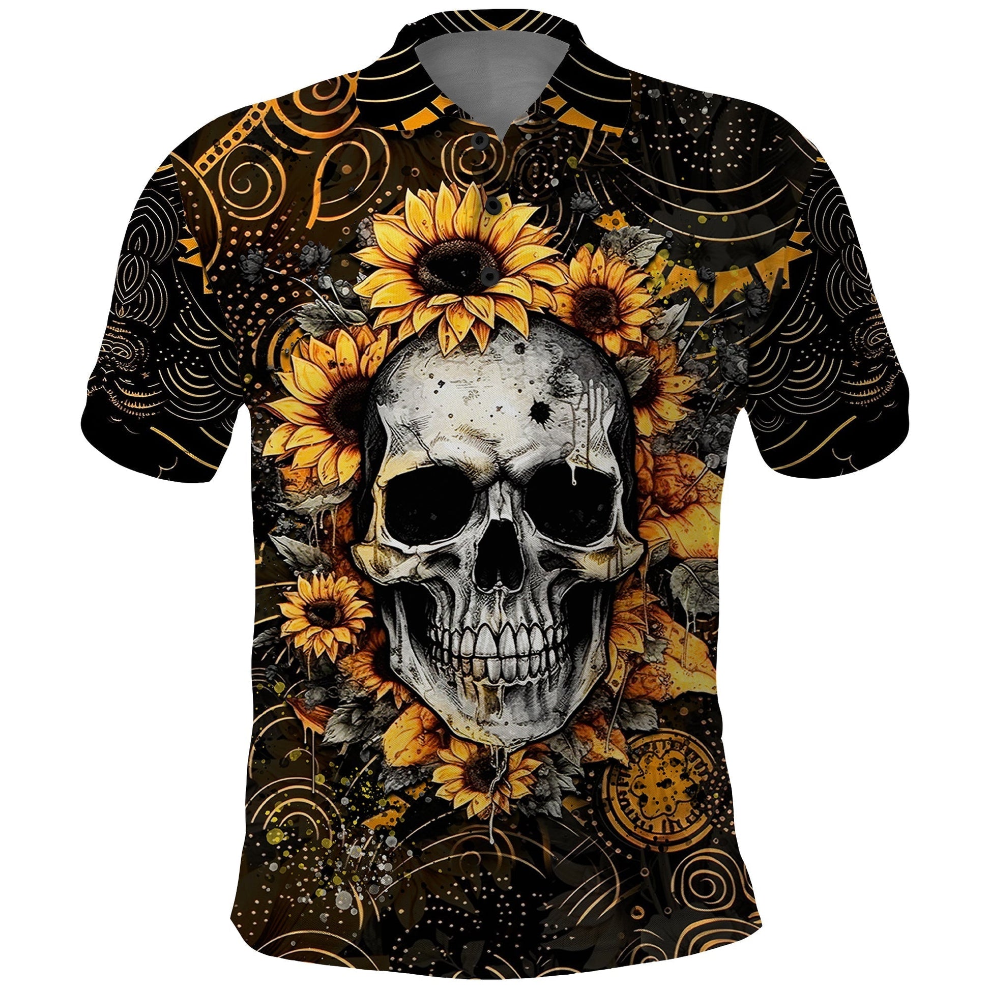 jeep-girl-sunflower-sunshine-with-a-little-hurricane-polo-shirt