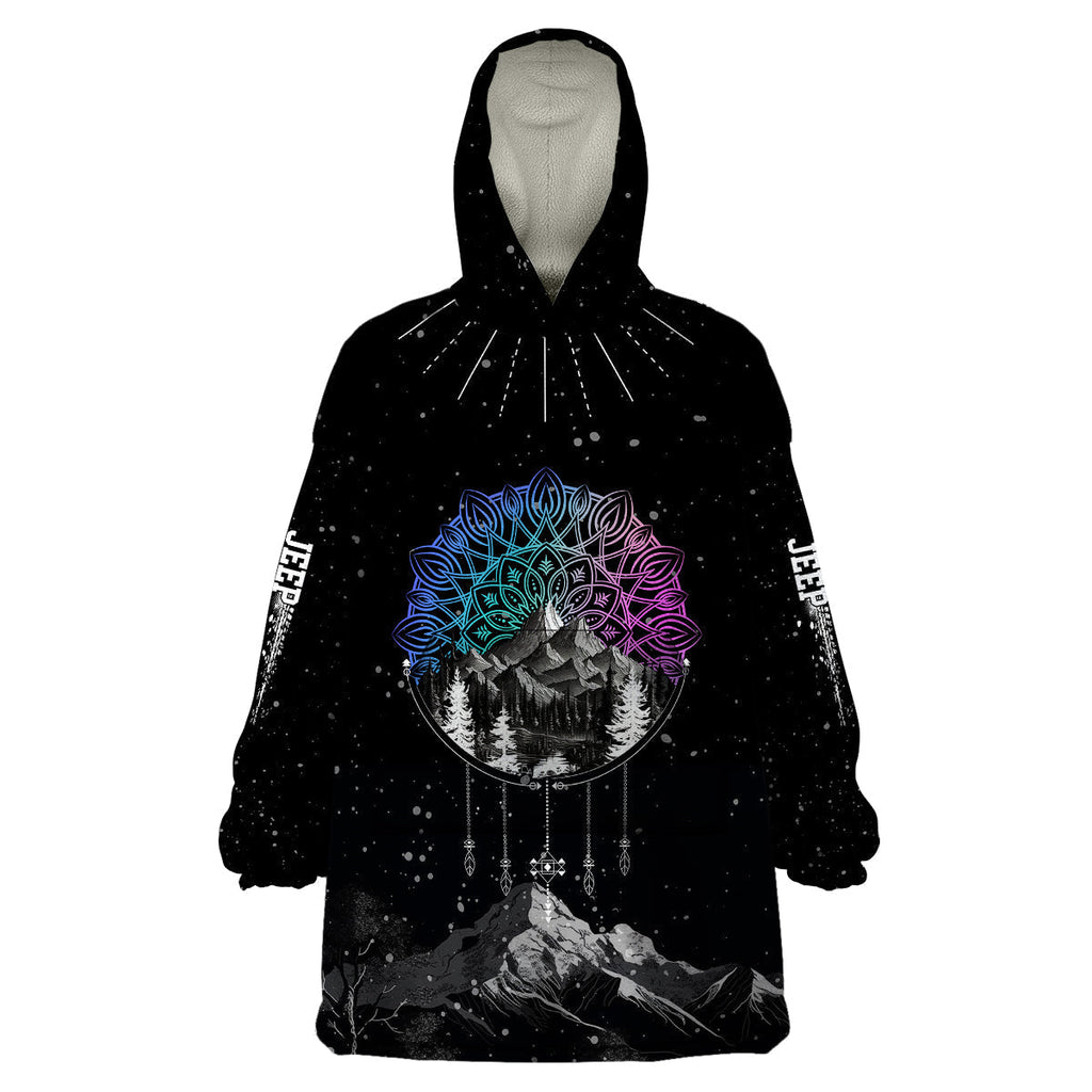 jeep-mix-mandala-pattern-get-lost-find-yourself-wearable-blanket-hoodie