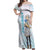 Frieren Anime Off Shoulder Maxi Dress Flowers Field