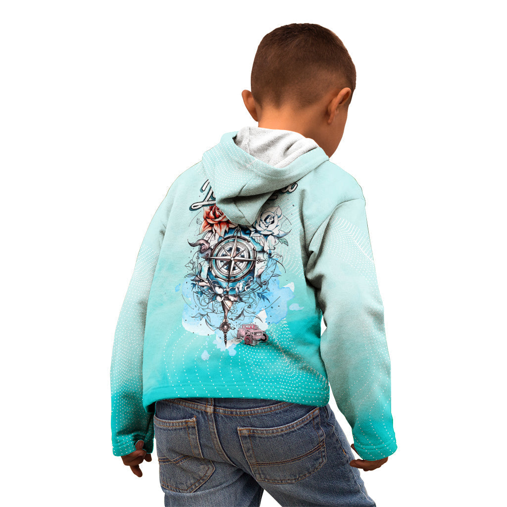 jeep-girl-kid-hoodie-floral-compass