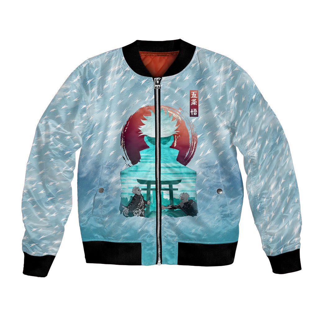 Jujutsu Kaisen Gojo Satoru Bomber Jacket Traditional Aesthetics