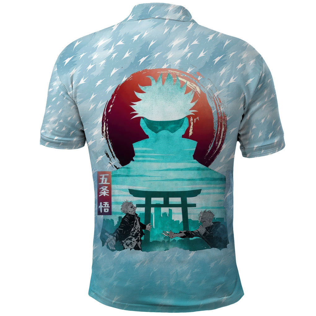 Jujutsu Kaisen Gojo Satoru Polo Shirt Traditional Aesthetics