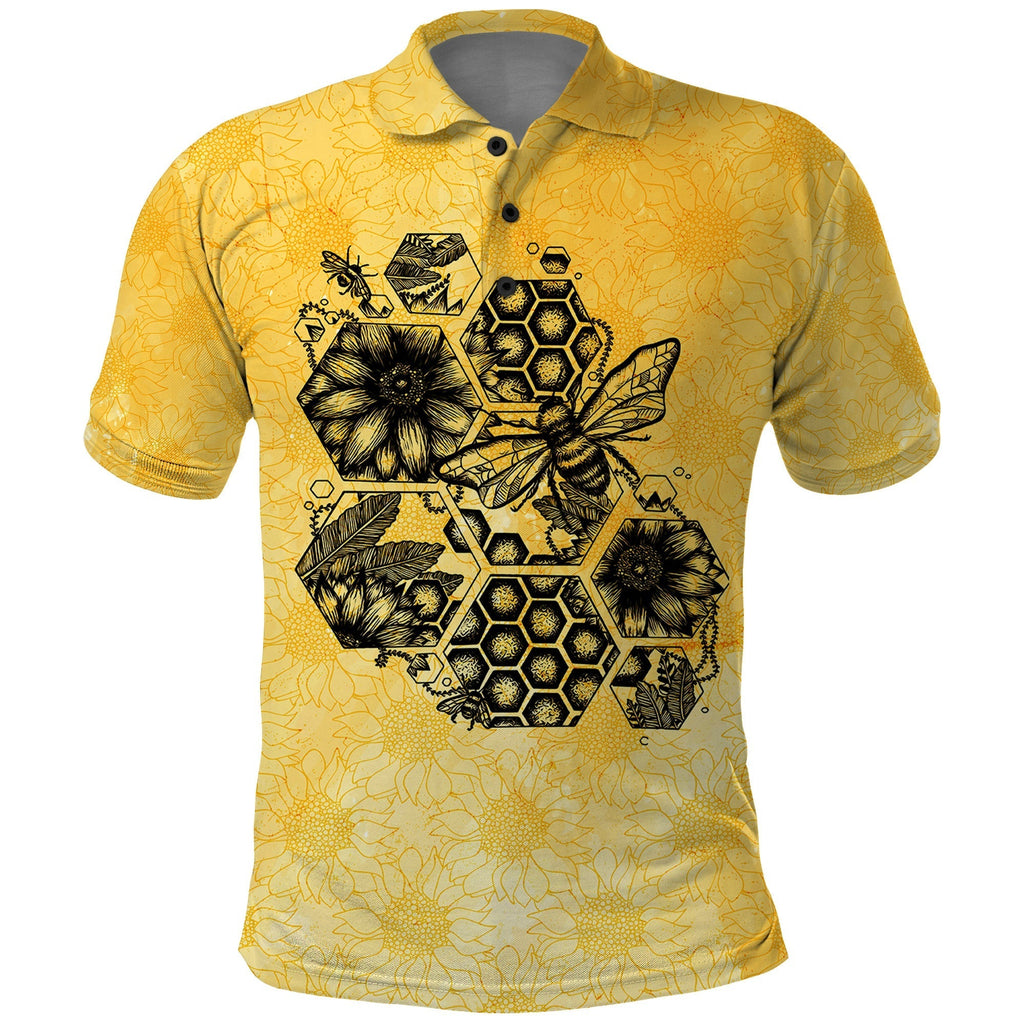 jeep-life-summer-vibes-sunflowers-and-bees-polo-shirt