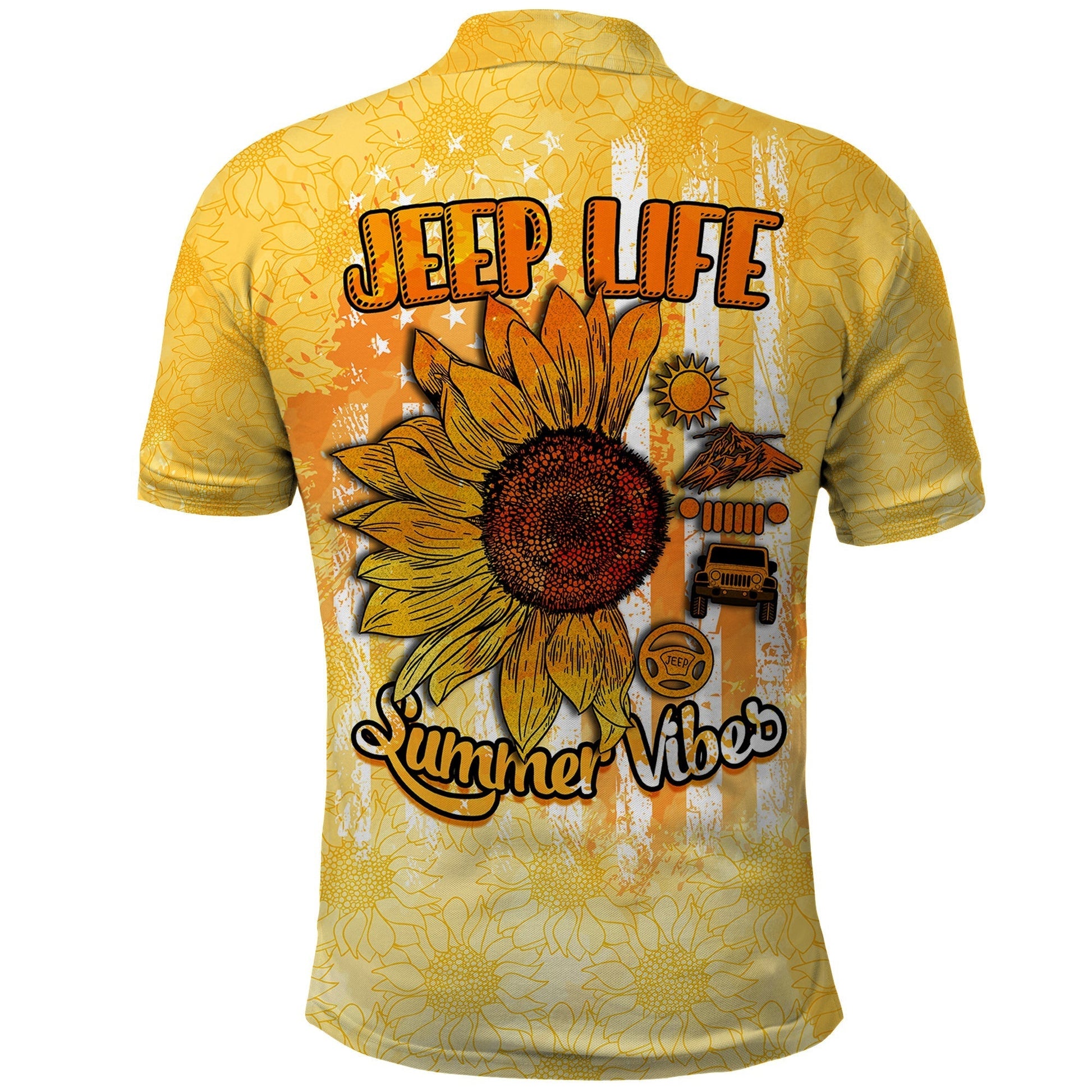 jeep-life-summer-vibes-sunflowers-and-bees-polo-shirt