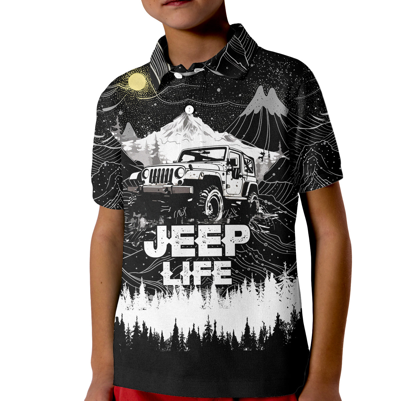 jeep-life-kid-polo-shirt-adventure-starts-where-the-roads-end