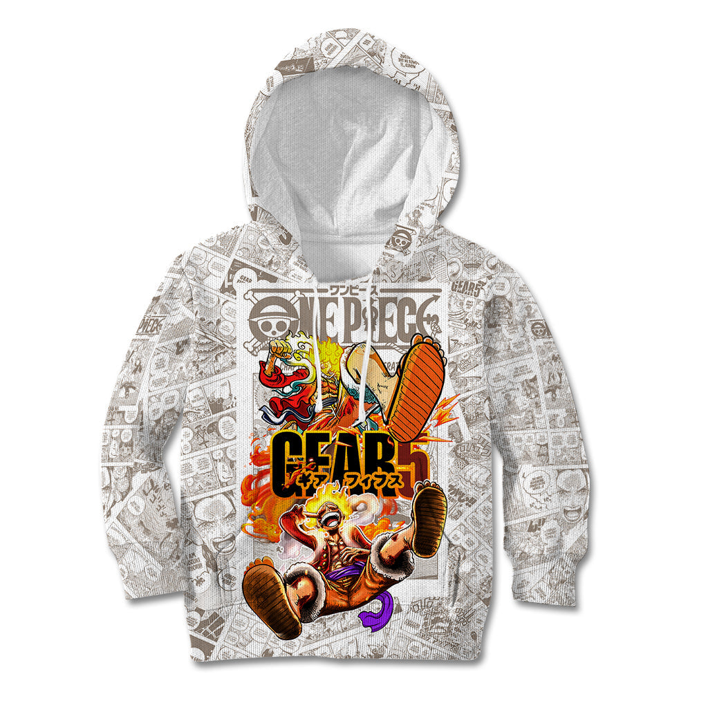 luffy-gear-five-manga-panels-kid-hoodie