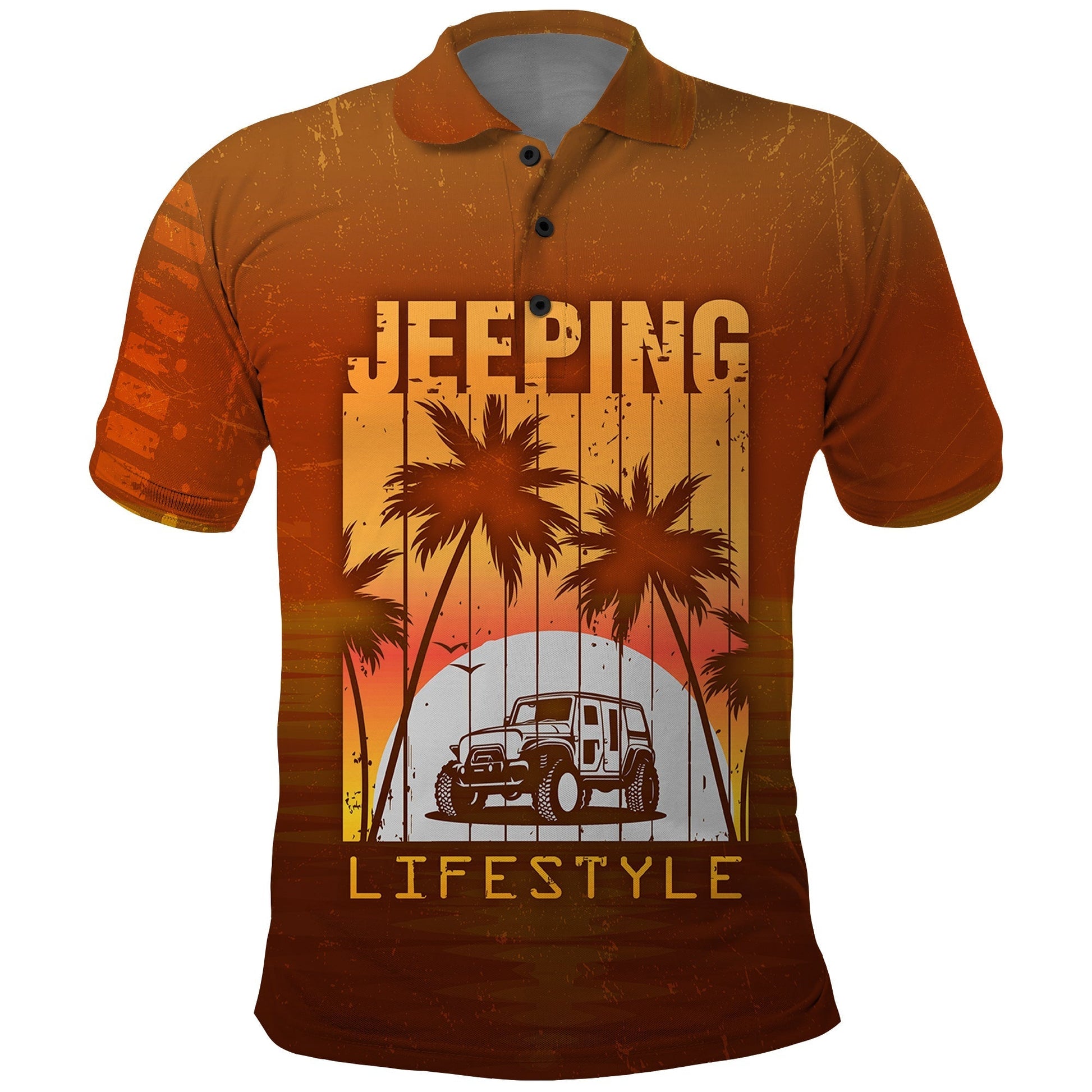 jeeping-lifestyle-polo-shirt-sunset-by-the-beach