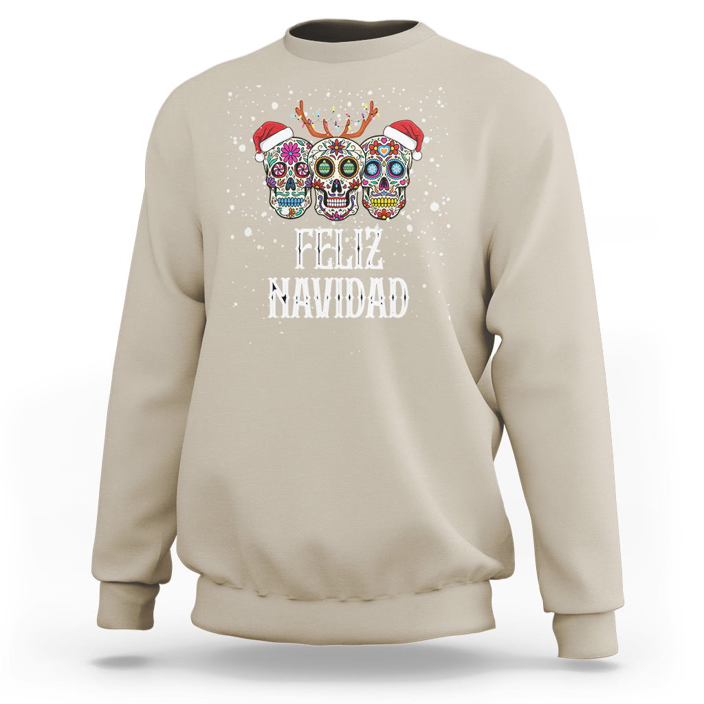 christmas-sweatshirt-feliz-navidad-mexican-sugar-skulls-reindeer-santa