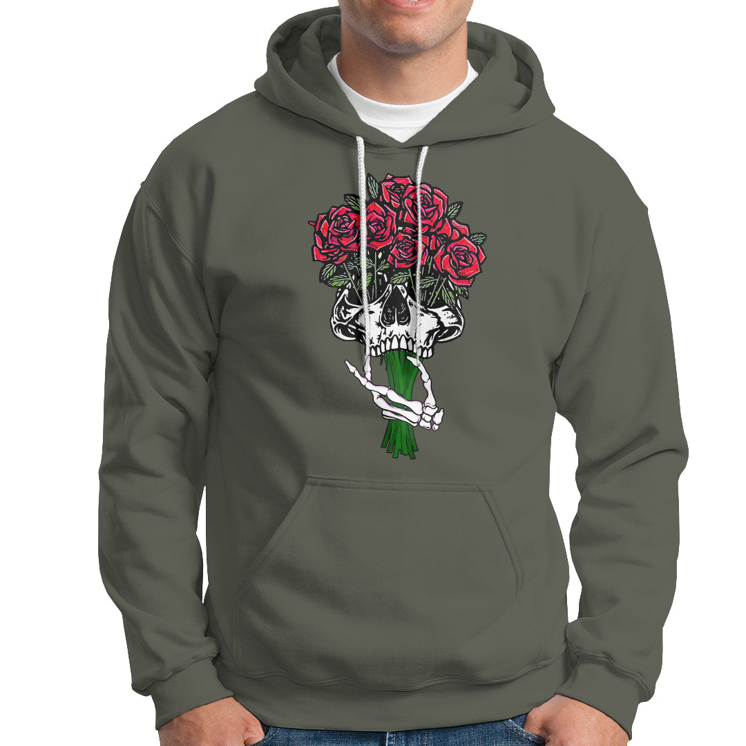 skeleton-hand-red-rose-flowers-skull-hoodie