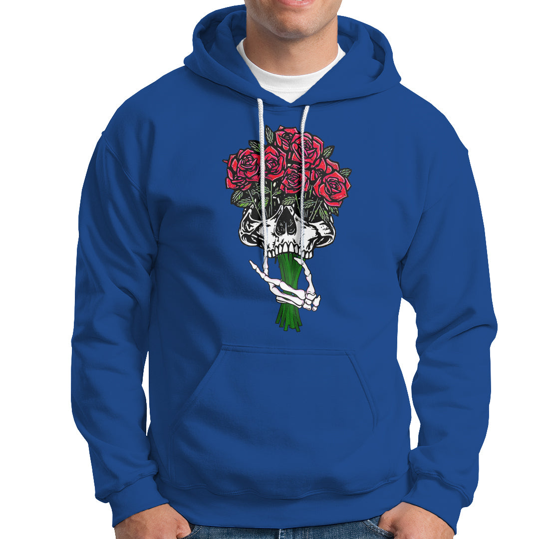 skeleton-hand-red-rose-flowers-skull-hoodie