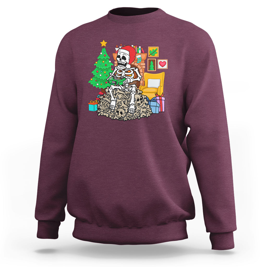 christmas-gaming-skeleton-gamer-skull-sweatshirt