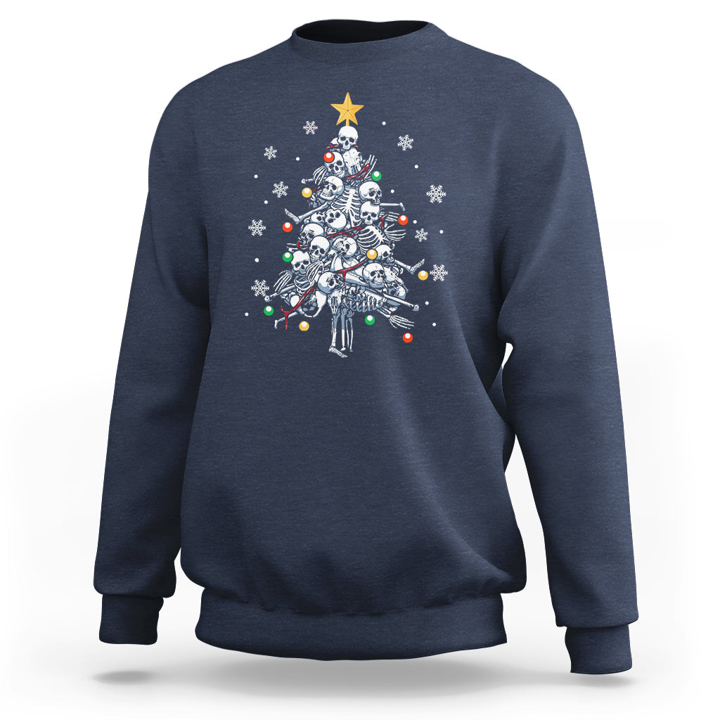 skull-christmas-tree-cool-christmas-skeleton-sweatshirt