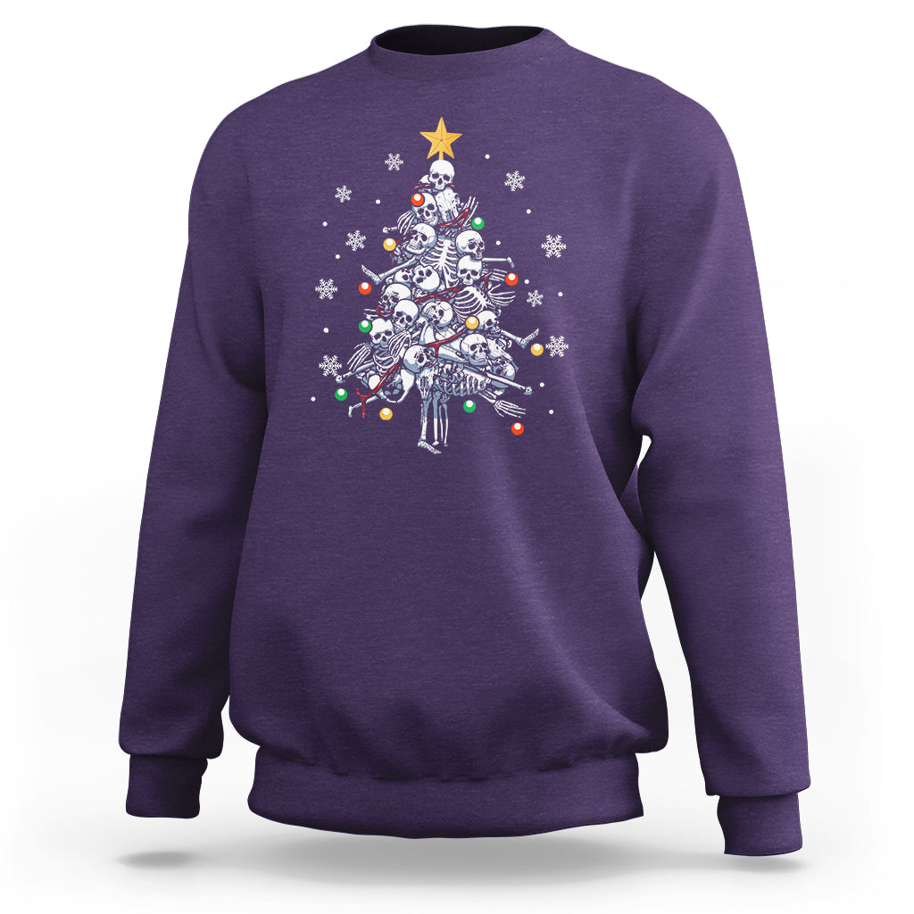 skull-christmas-tree-cool-christmas-skeleton-sweatshirt